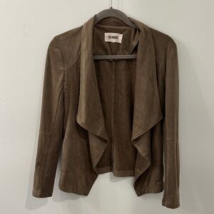 BB Dakota Women's Dark Brown Suede Blazer